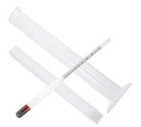 MALUGOGO Idrometro per alcol con cilindro in plastica, tester di densità multi-scala per alcolici, idromele, birra e vino, strumento di misurazione della birra fatta in casa