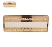 MALUGOGO Lussuosa scatola di fazzoletti in rilievo con intarsio dorato resistente all'acqua, porta tovaglioli decorativo per casa, ufficio, camera da letto, elegante organizer per riporre fazzoletti