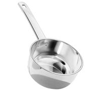 MALUGOGO Mestolo da Cucina in Acciaio Inossidabile Manico e Design Anti-bruciature per Cucina e Ristorante, Paletta Profonda per Acqua e Zuppa