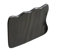 MALUGOGO Piastra da Massaggio Raschiante in Corno di Bufalo Nero a Forma Ondulata, Idratante e Multifunzionale, Strumento per Massaggi al Salon e Cura della Bellezza