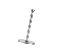 MALUGOGO Porta asciugamani di carta in acciaio inox verticale con base stabile resistente alla ruggine, design piatto per piano di lavoro di casa e bagno