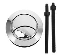 MALUGOGO Pulsante di Scarico Wc Doppio con Asta Lunga in Abs, Design e Pratico per Serbatoio con Diametro Installazione 5,7-6,6cm, Accessorio per Bagno