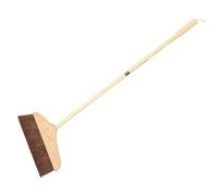 MALUGOGO Scopa per pavimenti resistente con manico lungo con setole rigide per uso ed esterno, piastrelle in legno, adatta per casa, cucina, garage