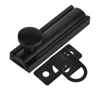 MALUGOGO Serratura a scomparsa per porta da 5,1 cm, in metallo nero, per la sicurezza della camera da letto per la protezione domestica