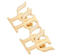 MALUGOGO Set 4 Spille Psicologo in Lega Lettere Greche, Distintivi da Bavero Eleganti per Abbigliamento, Borse e Maglioni, Accessori Donna per Ufficio, Scuola e Viaggi
