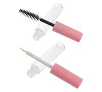 MALUGOGO Set da 6 Tubetti Mascara Vuoti in Pet da 5ml Rosa con Applicazione Uniforme e Facile da Trasportare Contenitori Ricaricabili per Ombretto e Eyeliner