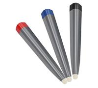 MALUGOGO Set di 3 penne stilo universali per touch screen, penne per lavagna bianca con colori nero, rosso, blu, touchscreen capacitivo portatile per tablet interattivi e
