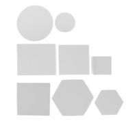 MALUGOGO Set di 8 Oggetti di Scena Geometrici per Fotografia Cubi e Forme in Schiuma Bianca Decorazioni Fotografiche Stabili per Fondale e Allestimenti Interni