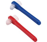 MALUGOGO Spazzola dentale a doppia testa, 2 pezzi, con piccola spazzola angolata per una pulizia efficace dei punti ciechi in bocca