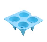 MALUGOGO Stampo per Cubetti di Ghiaccio in Silicone Blu, Facile da Pulire, per Casa, Ristorante e Caffè, Creatore di Ghiaccio Originale e Creativo