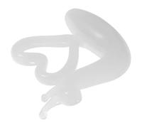MALUGOGO Statuetta Lumaca in Vetro Bianco Decorativa per Ufficio, Facile da Pulire, Riflette la Luce, Design Giocoso e Cartone, come Oggetto Decorativo per Collezionisti