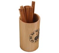 MALUGOGO Strumento di Divinazione i Ching, Kit Bastoncini i Ching in bambù e Legno, Secchio del Tempio, per Previsioni Accurate e Equilibrio Feng Shui, Casa e Outdoor, per Tutte Le età