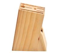 MALUGOGO Supporto in Diverse Dimensioni Design e Forme Robusto di Porta Coltelli Legno Massello Scomparti Semplice Organizzare da Cucina per Utensili