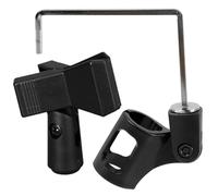 MALUGOGO Supporto per microfono a clip in plastica per sassofono baritono e basso, con supporto per leggio nero, per performance dal vivo