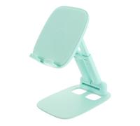 MALUGOGO Supporto Telefono Pieghevole in Lega Angolo Regolabile Design Elegante Colore Verde Chiaro per Uso Quotidiano e Comodino