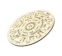 MALUGOGO Tavola Decorativa in Legno per Divinazione Superficie Liscia e Incisioni Nitide, Accessorio per Gioco di Astrologia e Pratiche Esoteriche