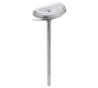 MALUGOGO Termometro per Frittura in Acciaio Inox Supporto, Indicatore Temperatura Olio per Friggitrici Domestiche, Strumento Preciso per Cucina e Forno