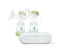 MAM Tiralatte 2in1 Doppio Elettrico E Manuale, Contiene 1 Coppa Di Silicone Morbida, 2 Biberon Easy Start Anti-colic 160ml Con Tettarelle Misura 1, 2 Contenitori Per Latte E Alimenti