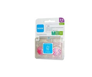 "Mam - Air Ciuccio 2-6 Mesi in Silicone Confezione 2 Pezzi"
