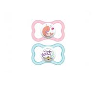 Mam Air Ciuccio succhietto per Bambina 6m+ in silicone Confezione da 2Pz