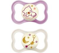 MAM AIR NIGHT SUCCHIETTO 16+ MESI SILICONE FEMMINA 2 PEZZI