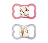 Succhietti air night 6+ silicone bio-circolare conf. doppia rosa/viola - mam