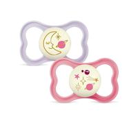 Succhietti air night 16+ silicone bio-circolare conf. doppia rosa/viola - mam