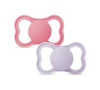 Succhietti air 6+ silicone bio-circolare conf. doppia rosa/giallo - mam