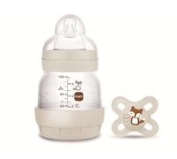 MAM Anti Colic Bottiglia 130 ML Plus MAM Ciuccio Start 0 - 2 mesi colore Ivory/Design Rabbit