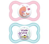 Mam Air Succhietto Silicone Femmina 2 Pezzi 6 Mesi+