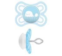 MAM Succhietto Perfect 2-6 Mesi Amico dei Denti in Silicone Azzurro, 1 Pezzo