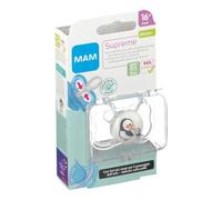 MAM Baby MAM SUCCHIETTO SUPREME 16+ SILICONE SINGLE BOX NEUTRO