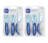MAM Baby´s Cutlery Posate 6+ Mesi Colore Blu/Azzurro 2x1 St