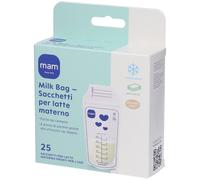 MAM Baby Sacchetti MAM Milk Bag raccolta latte materno, 25 pezzi
