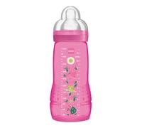 MAM Easy Active Baby Bottle 4+ M Capacità 330ml Fairy Tale Biberon Rosa, 1 Pezzo