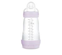 MAM Biberon Anticocoliche, 2-4 mesi, 260 ml, con tettarella a 2 flusso medio in silicone, facile da accettare, autosterilizzabile, facile da pulire, Easy Start Anti-Colic, rosa opaco, confezione da 1