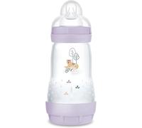 MAM Biberon Easy Start 260 ml, Biberon anticolica per allattamento misto, Riduce le bolle d'aria e il rischio di coliche, Accessori neonati 2+ mesi autosterilizzanti e con tettarella misura 2, Rosa