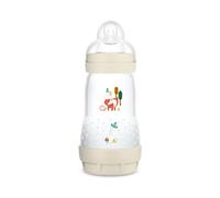 MAM Biberon Easy Start Anticolica con Tettarella in Silicone SkinSoft – 2+ mesi, 260 ml, Grigio