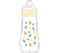 MAM Biberon Feel Good 260 ml – Vetro resistente alle alte temperature, tettarella misura 2 Neutro