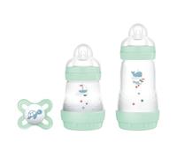 MAM Starter Set di 2 Biberon Easy Start Anticolica, 160ml e 260 ml con Tettarella in Silicone SkinSoft, con Ciuccio Original Start, 0+ Mesi, Neutro