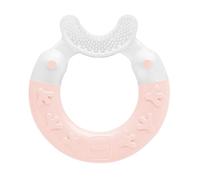 MAM Bite and Brush Teether, Pink, 3 Plus Months by MAM