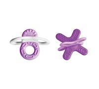 MAM Bite & Relax Fase 1 Mini Dentaruolo, 2+ Mesi, Rosa + Bite & Relax Fase 2 Mini Dentaruolo, 4+ Mesi, Rosa
