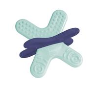 MAM Bite & Relax Fase 2 Mini Dentaruolo, Massaggia gengive neonati 4+ mesi, Con sterilizzatore portatile per microonde, Regalo neonato con 4 sagomature per stimolare molari e capacità motorie, Azzurro