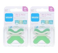 MAM Bite&Relax Fase 2 Mini Dentaruolo Neutro 4m+ 2x1 St