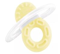 MAM Bite & Relax Phase 1 - Mini massaggiagengive speciale per i denti anteriori, extra piccolo e leggero, per bambini, dai 2 mesi in su, giallo