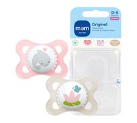 MAM Ciuccio originale, 0-6 mesi, set da 2 pezzi, motivo: pesce