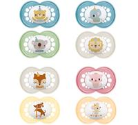 MAM, Ciuccio originale Animali 18+ mesi (2 pezzi) colore casuale - Ciuccio in silicone simmetrico e anatomico - tettarella con scatola di trasporto e sterilizzazione