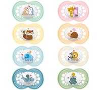 MAM | Ciuccio originale classico 18+ mesi (2 pezzi) colore casuale - Ciuccio in silicone simmetrico e anatomico - tettarella con scatola di trasporto e sterilizzazione