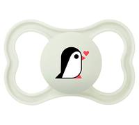 MAM Ciuccio Supreme, con Tettarella extra sottile e flessibile e scudo con grandi fori per far respirare la pelle, silicone SkinSoftTM ultra morbido, 6+ mesi, neutro, 1 pezzo, scatola auto
