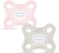 MAM Comfort Succhietto 0-3 mesi (Set da 2) Ciuccio MAM 0-3 mesi in 100% silicone
